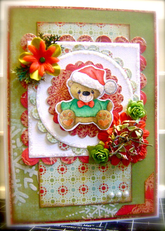 Christmas Bear *whimsy stamps*
