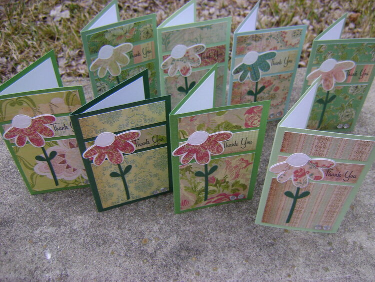 Set of 8 Thank You cards