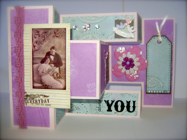 Valentine Trishutter Card