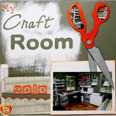 My craft room layout for 2010 ABC Book