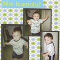 My grandson learns to walk