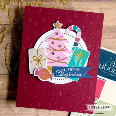 Christmas Cards + Tags created with the Spellbinders All Aboard Kit