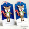 Dancin' Deer Christmas Tags