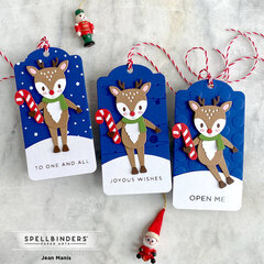 Dancin' Deer Christmas Tags