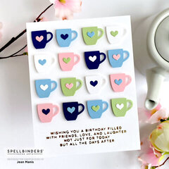 Mugs + Hearts Birthday Card