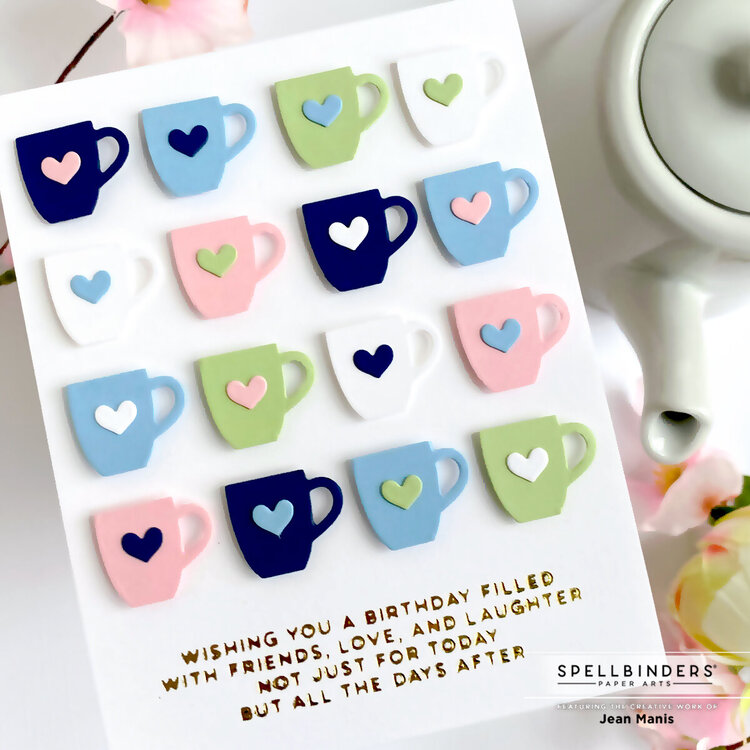 Mugs + Hearts Birthday Card