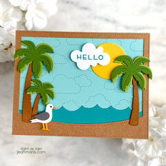 Beach-themed Die-cut Scene