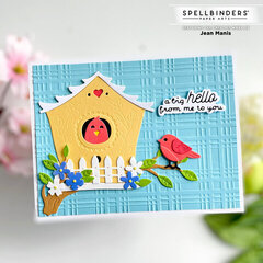 Spring Birdhouse Hello