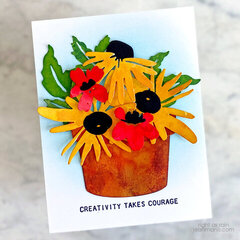 Potted Die-cut Flowers