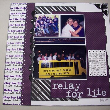 Relay For Life Layout