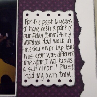 Relay For Life Journaling