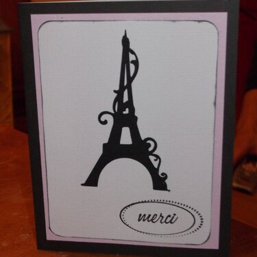 Merci - Eiffel Tower Thank You Card