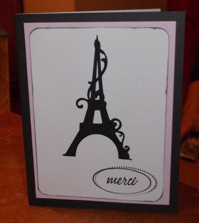 Merci - Eiffel Tower Thank You Card