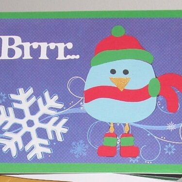 Winter Card (3 Birds on Parade)