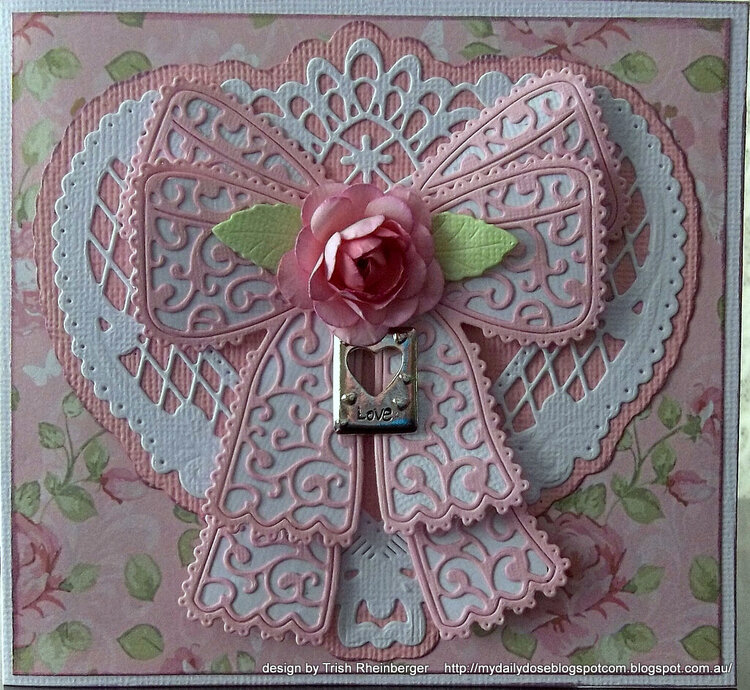 Tattered lace die card