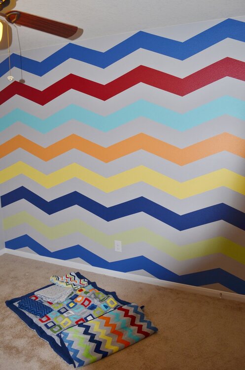 Finished Chevron Wall