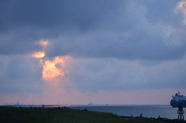Sunset May 5, 2012 Galveston