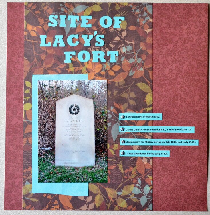Site of Lacy&#039;s Fort