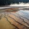 Run off and grand prismatic spring.
