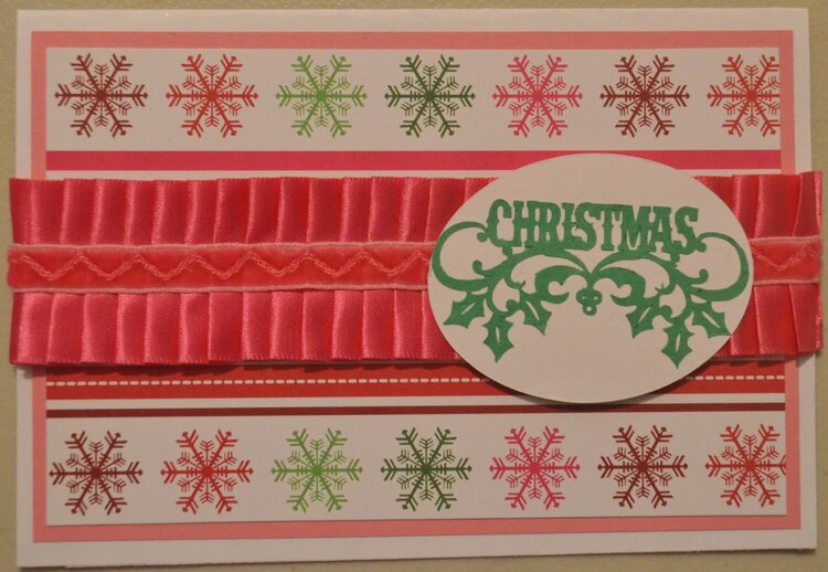 Christmas Card, yep its pink!