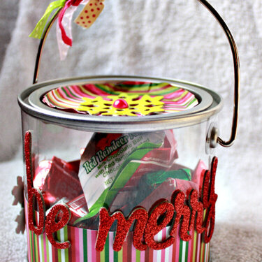 Be Merry *Altered Pail*
