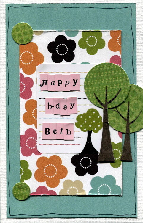 Happy B-day Beth (Card)