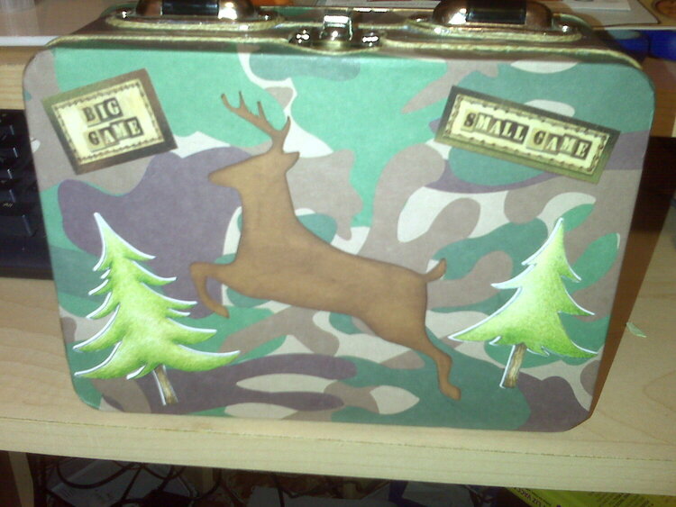 Scrapped/Decoupaged Lunch box