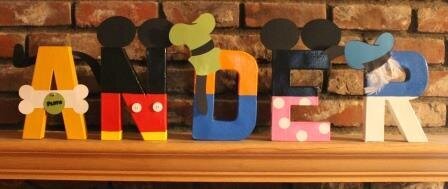 Mickey Mouse Letters