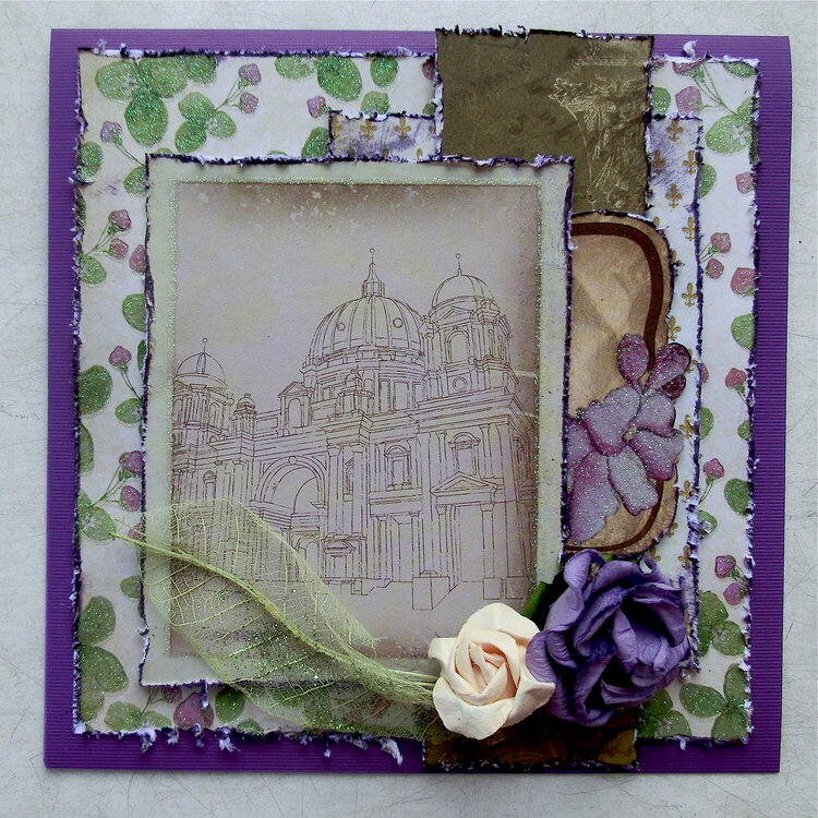 Purple Castle Card