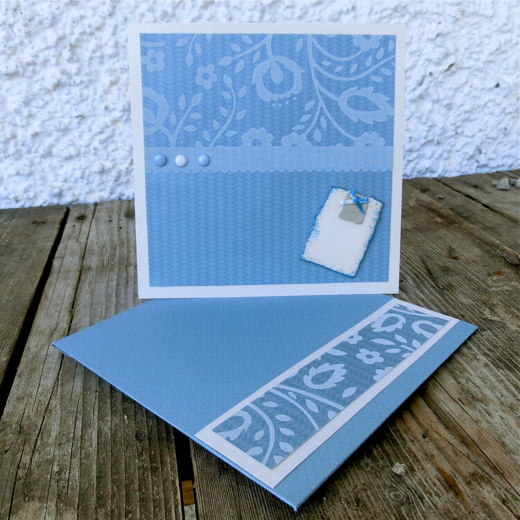 Neutral card with matching envelope