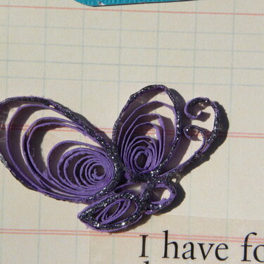quilled butterfly