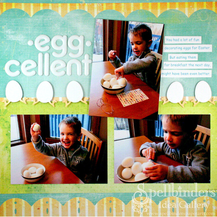 Egg-cellent layout by Kimberly Crawford