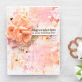 Congratulations On Your Wedding Day Felt Flower Card Video Tutorial by Yana Smakula for Spellbinders