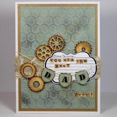 You Are The Best Dad Ever Card by Yvonne van de Grijp for Spellbinders