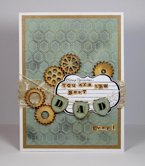 You Are The Best Dad Ever Card by Yvonne van de Grijp for Spellbinders