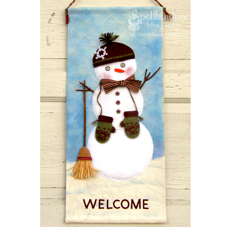 Snowman Welcome Banner by Judy Hayes