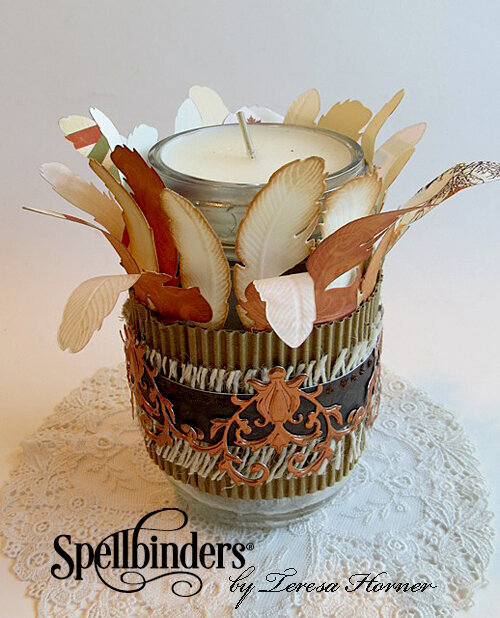 Thanksgiving Holiday Candle by Teresa Horner