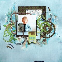 Little Boy Scrapbook Layout with Seth ApterÂ�s Dies