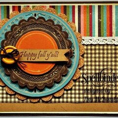 Happy Fall Card by Tina McDonald