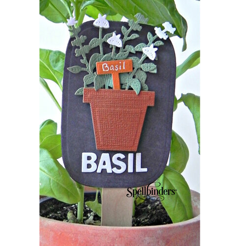 Basil Garden Plant Marker by Marielle LeBlanc