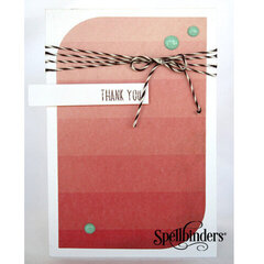 Ombre Thank You Card by Janice Whiting