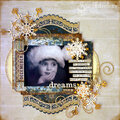 December Dreams Scrapbook Page by Tine McDonald