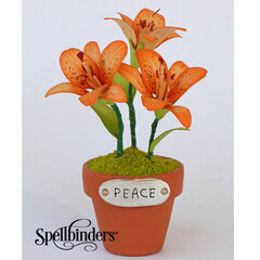 Peace Tiger Lily Pot by Theresa Momber