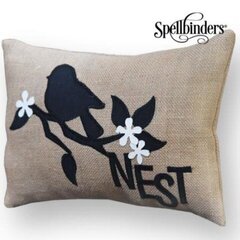 Nest Burlap Pillow