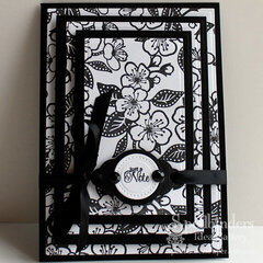 Black and White Note Card by Windy Robinson