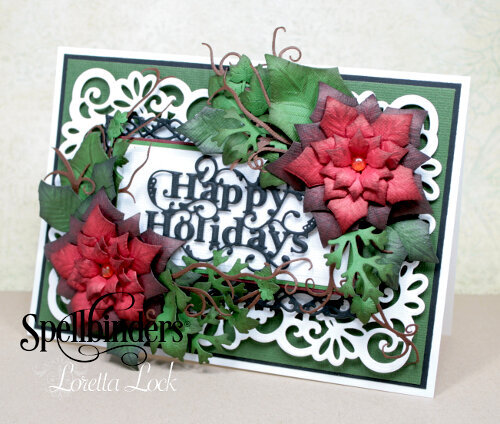 Heirloom Rectangle Happy Holidays Card by Loretta ZLock