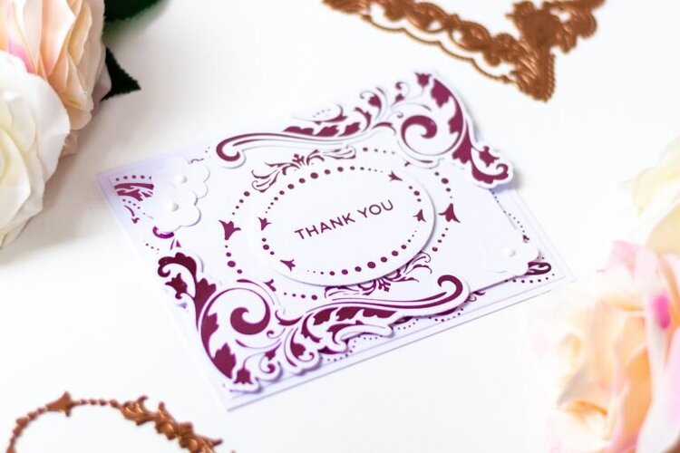 Clean &amp; Simple Foiled Card by Laura Volpes