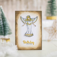 Birthday Blessings Card by Elena Salo