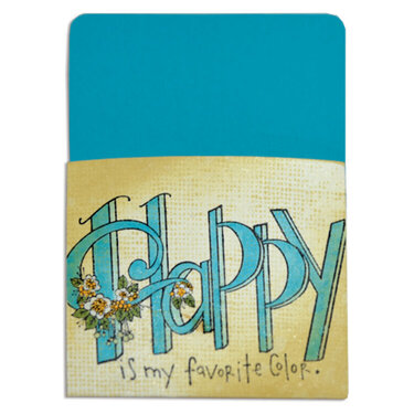 Happy Is My Favorite Color Library Pocket