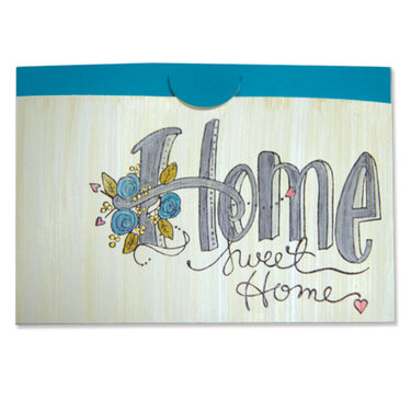 Home Sweet Home Tri-fold Pocket